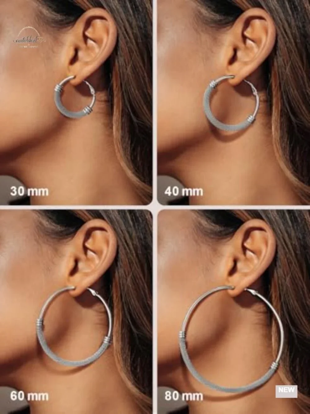 14K Gold Plated Hoop Earrings Lightweight Hypoallergenic Stainless Steel Women